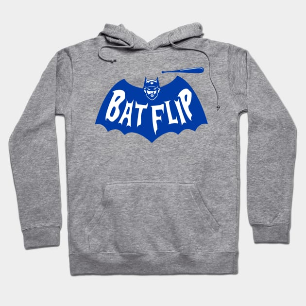 Batflip (Blue) Hoodie by copi